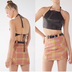 Urban outfitters plaid miniskirt